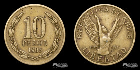 Chile, Santiago. 10 Pesos. 1985.