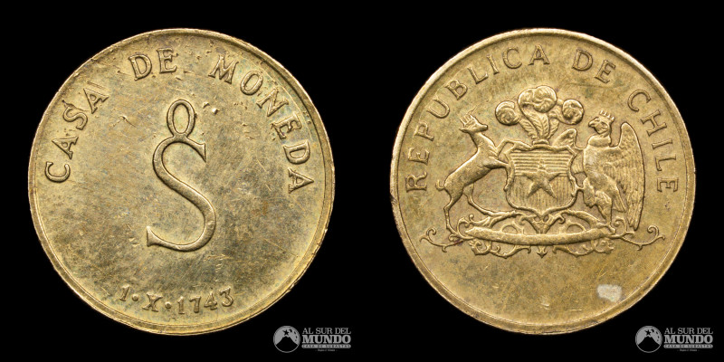 Chil, Santiago. Ensayo monetario en bronce. 1,67 g. XF.

Estimate: USD 10 - 20...