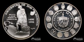 Cuba. 10 Pesos. 1991. Conmemorativa: Encuentro de Dos Mundos.