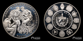 Cuba. 10 Pesos. 1997. Conmemorativa: Danzas y trajes tipicos - Rumba.