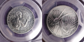 Gabon. Ensayo de 500 Francos. 1976. PCGS SP 69.