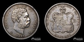 Hawai. ½ Dolar 1883 (Kalākaua).