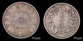 Japon, Osaka. 50 Sen. 1908 (Meiji).