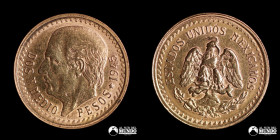 Mexico, Ciudad de Mexico. 2 ½ Pesos. 1945. Oro.