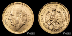 Mexico, Ciudad de Mexico. 10 Pesos. 1959. Oro.