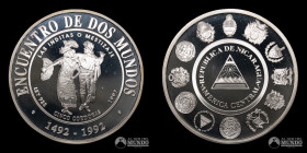 Nicaragua. 5 Cordobas. 1997. Conmemorativa: Danzas y trajes tipicos - Las Inditas o Mestizaje.