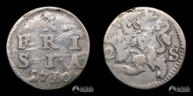 Paises Bajos, Frisia. 2 Stuivers. 1710.