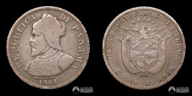 Panama. 5 Centesimos. 1904.