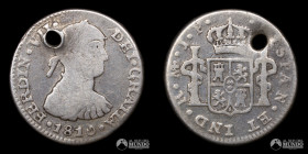 Peru, Lima. ½ Real. 1810 (Fernando VII). JP.