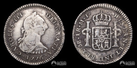 Peru, Lima. 1 Real. 1776 (Carlos III). MJ.