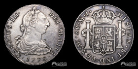 Peru, Lima. 8 Reales. 1778 (Carlos III). MJ.