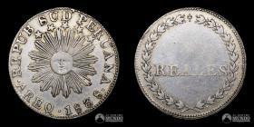 Peru (Republica Sud Peruana), Arequipa. 2 Reales. 1838.
