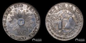 Peru (Republica Sud-Peruana), Cuzco. 8 Reales 1837.