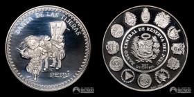 Peru. 1 Nuevo Sol. 1997. Conmemorativa: Danzas y trajes tipicos - Danza de las Tijeras.