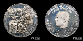 Tunez. 1 Dinar. 1969. Conmemorativa: Historia de Tunez - San Agustin.