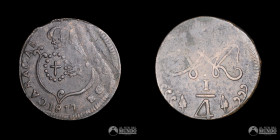Venezuela, Caracas. ¼ de Real 1817 (Fernando VII).