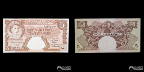 Africa Oriental Britanica, Junta Monetaria. 5 Chelines 1958-1960.