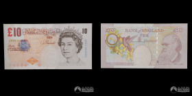 Reino Unido, Banco de Inglaterra. 10 Libras 2000-2016 (Isabel II).