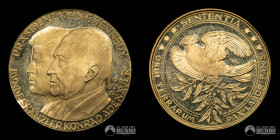 Alemania Occidental, Munich. Medalla: Visita de John F. Kennedy a Alemania Occidental. 1963. Oro.