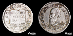 Bolivia. Medalla: Promulgacion de la Constitucion de 1868. 1868. Valor monetario de 1 Sol.