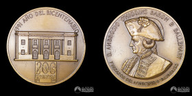 Chile. Medalla: 200 años de la municipalidad de Valparaiso. 1991.