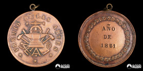 Chile. Medalla: Premio de las Artes. 1851.