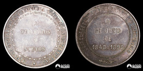 Chile. Medalla: Bodas de oro de Alvaro Covarrubias y Benigna Ortuzar. 1898.