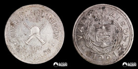 Chile. Medalla: 50 Aniversario del Cuerpo de Bomberos de Valparaiso. 1901.