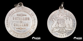 Chile. Medalla: Inaguracion del casino de Oficiales del Batallon Chillan. 1902.