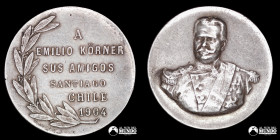 Chile, Santiago. Medalla: Homenaje a Emilio Körner. 1904.