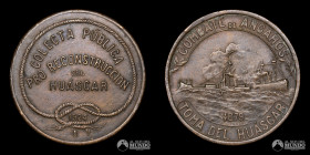 Chile. Medalla conmemorativa: Reconstruccion del Huascar. 1924.