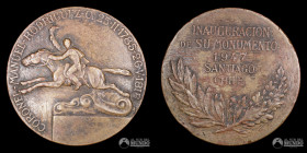 Chile. Medalla: Inaguracion del monumento a Manuel Rodriguez. 1947.