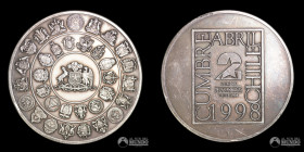 Chile, Santiago. Medalla: Cumbre de las Americas. 1998. Plata.