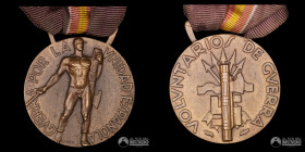 España. Condecoracion. Medalla para los volunatarios Italianos en la Guerra Civil Española. 1942
