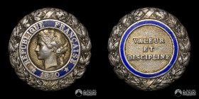 Francia. Condecoracion: Valor y Disciplina. 1878. Plata.