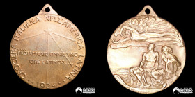 Italia. Medalla: Crociera Italiana Nell'America Latina. 1924.