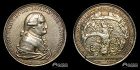 Mexico. Medalla: Proclama de Carlos IV por los mineros de Guanajuato. 1790. Plata.