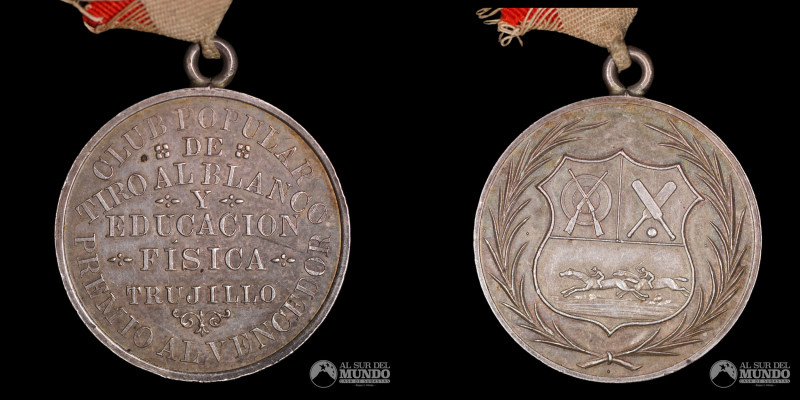 Peru. Medalla: Premio al vencedor - Club de Tiro al Blanco y Educacion Fisica de...