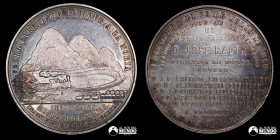 Peru. Medalla: Inauguracion del ferrocarril de Iquique a La Noria. 1871. Plata.