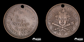 Peru. Medalla: Inauguracion del Carnaval de Lima por la Colonia Italiana. 1884.