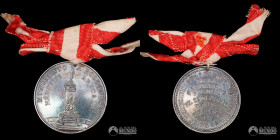 Peru. Medalla: Colocacion de la primera piedra del Momunento a Francisco Bolognesi. 1902.