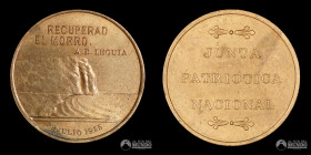Peru. Medalla: Campaña por la recuperacion de Tacna y Arica. 1925.