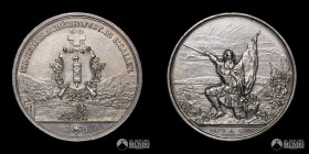 Suiza, Bern. Medalla: Festival de tiro de San Galo. 1874. Plata.
