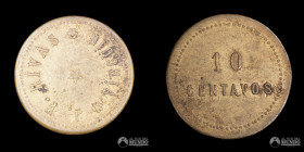 Chile. Ficha: 10 Centavos. Hacienda Virgüin. S/F.
