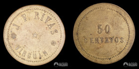 Chile. Ficha: 50 Centavos. Hacienda Virgüin. S/F.
