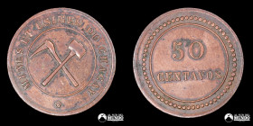 Chile. Ficha: 50 Centavos. Minas y Fabricas de Chacay. S/F.