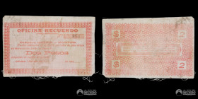 Chile. Ficha: 2 Pesos. Oficina Recuerdo. 19XX.