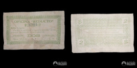 Chile. Ficha: 2 Pesos. Oficina Reducto. 19XX.