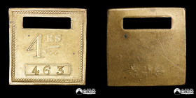Ficha a clasificar: 4 Reales. S/F.