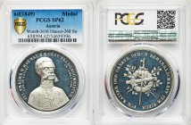 Julius Freiherr von Haynau silver Specimen "Campaigns in Italy" Medal ND (1849) SP62 PCGS, Wurzbach-3616, Hauser-268 Sn. 41mm. 22.91gm. Half portrait ...